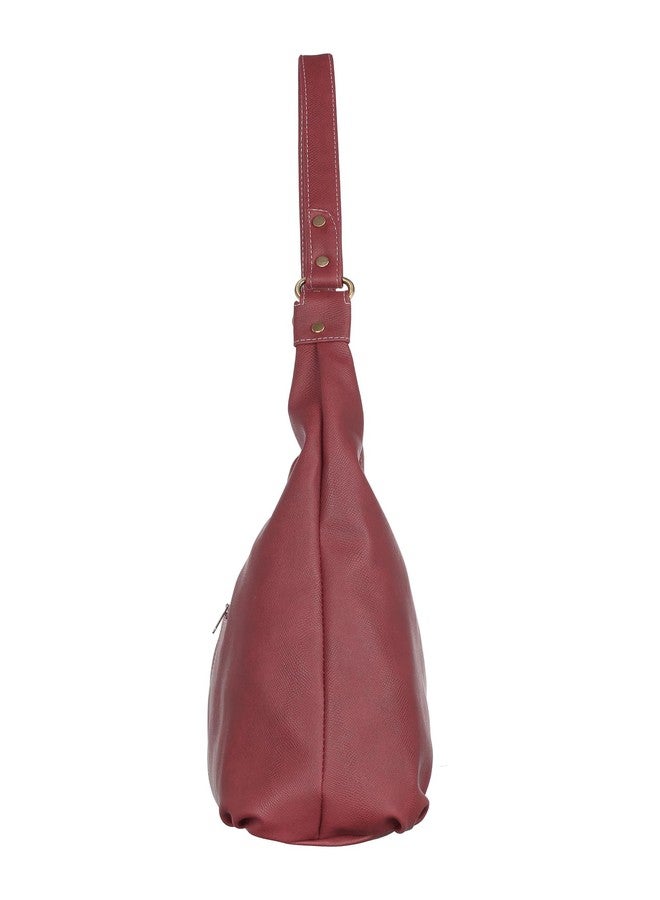 Fostelo Women's Versaze Tote Handbag for Women | Hobo Bag for Work | Ladies Purse | Stylish Shoulder Bag | Gift For Women | Maroon - Image 3